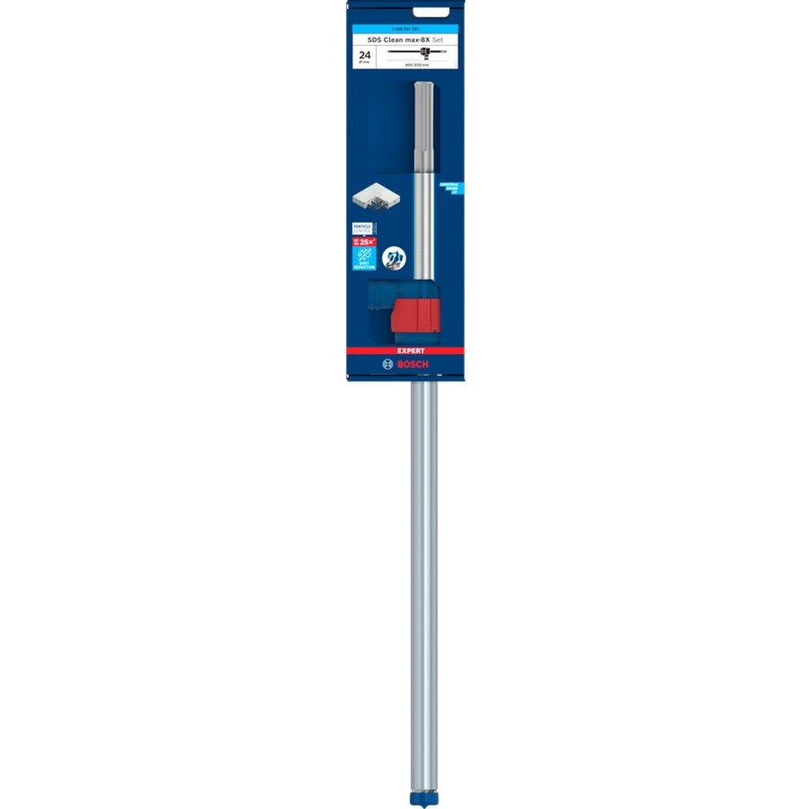 Bosch Expert hammer drill SDS Clean max-8X set,  24mm (working length 400mm, suction drill including suction connection)