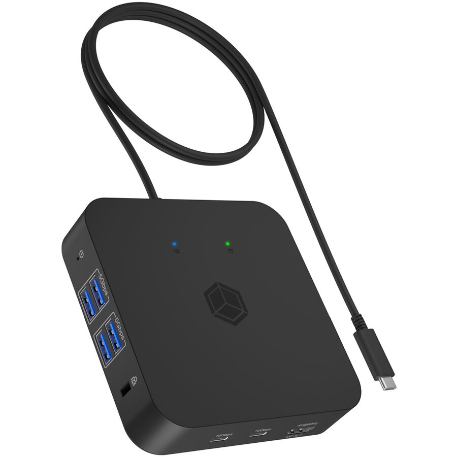 Statie de Andocare IB-DK4090-C HDMI/USB-C/USB-A/RJ-45 Negru