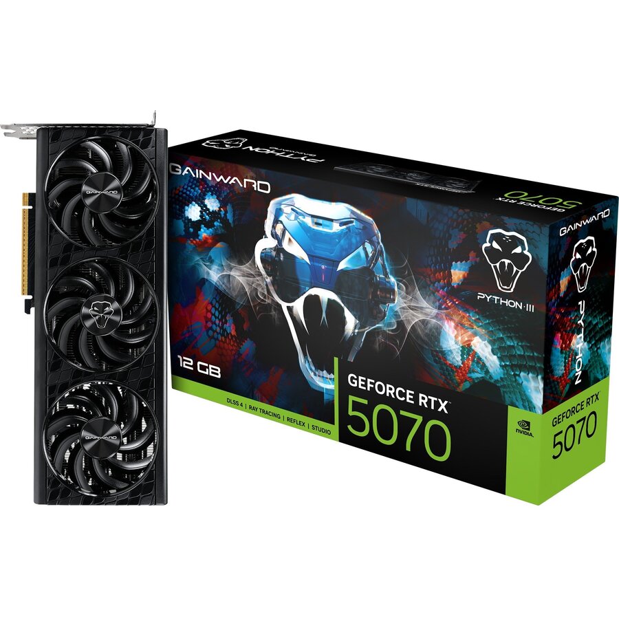 Placa Video GeForce RTX 5070 Python III 12GB GDDR7 192-bit DLSS 4.0