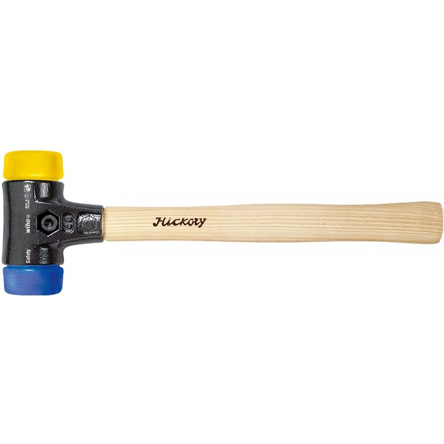soft-face hammer Safety soft / medium hard black/wood, O 40mm