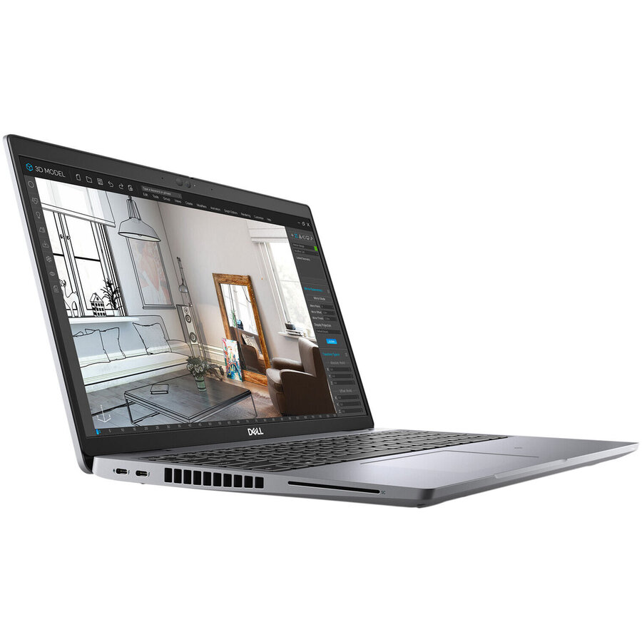 Laptop Refurbished Precision 3560 FHD 15.6 inch Intel Core i7-1165G7 16GB 512GB SSD Quadro T500 Windows 10 Home Grey