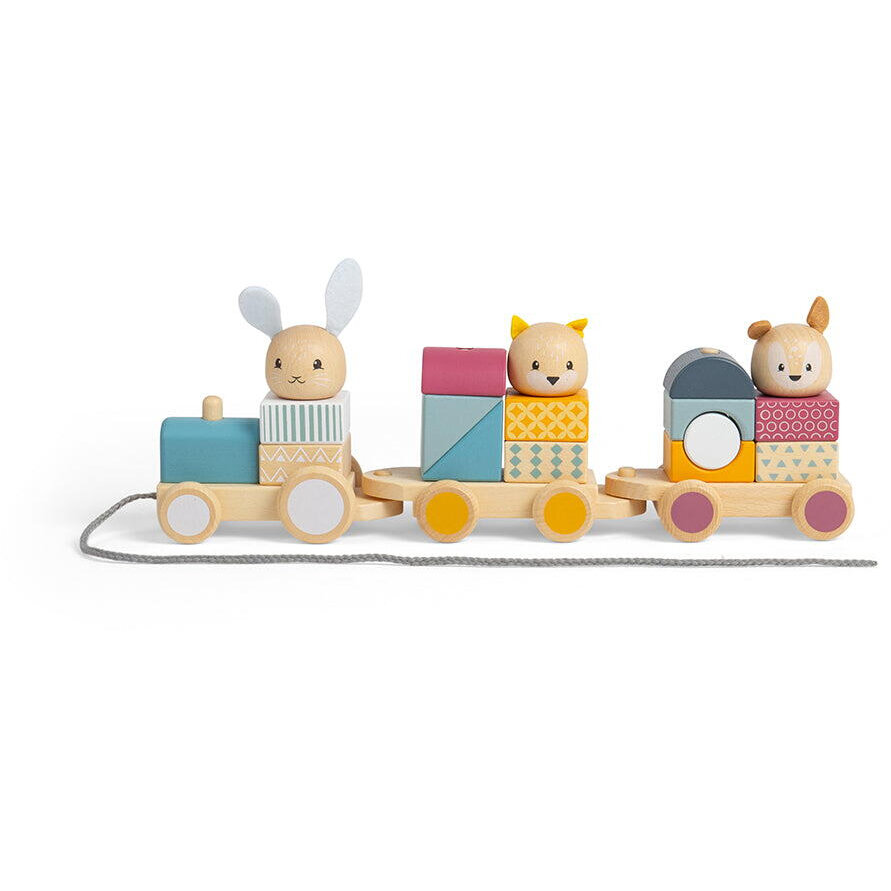Trenulet cu Forme Animalute Vesele 12 luni+