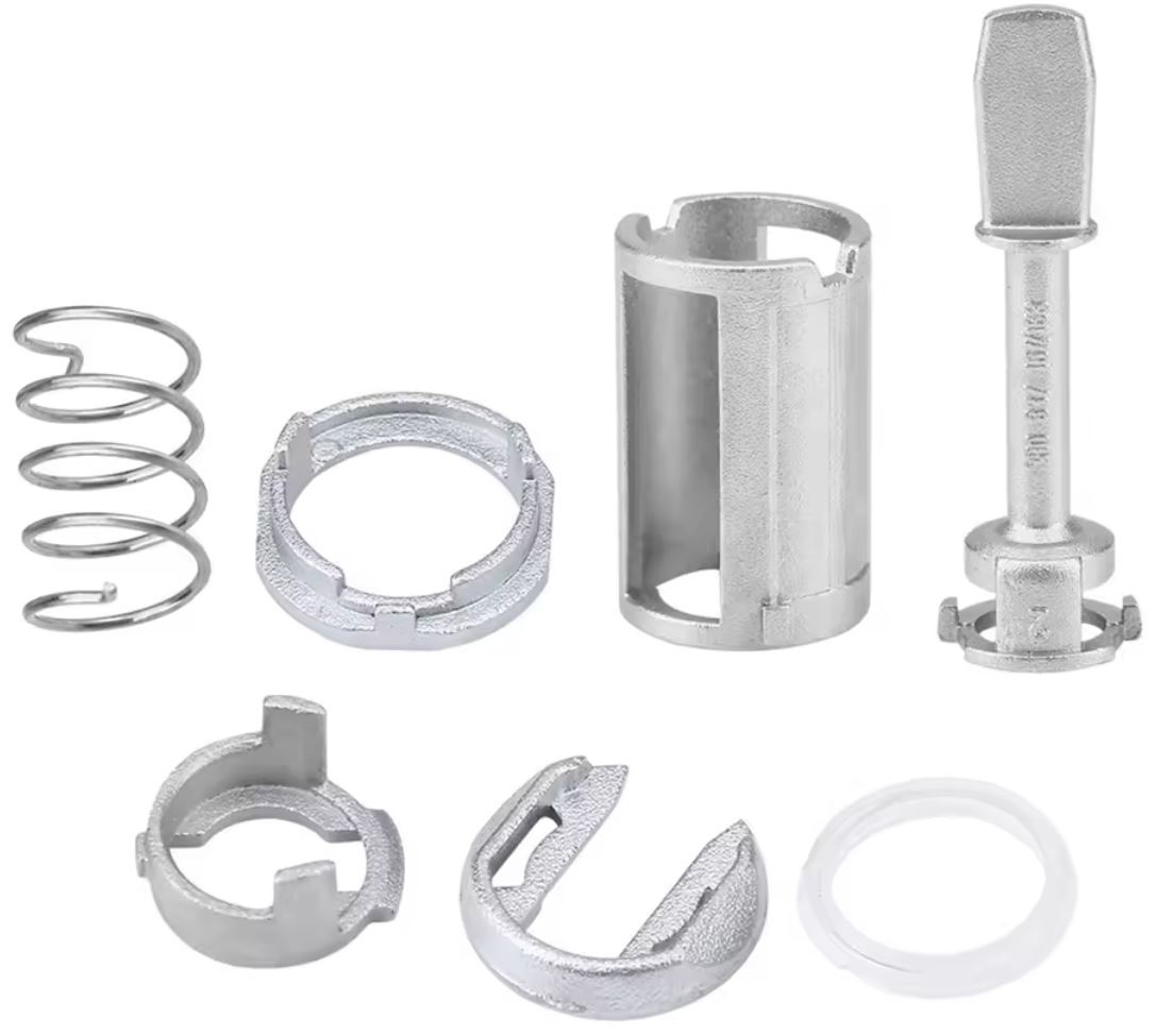 Kit Reparatie Incuietoare Yala Usa Fata Auto, Techstar, Compatibil VW Passat, Seat Toledo, Leon, Arosa, Lupo – Echiv OE 3B0837167 / 3B0837168, Metal