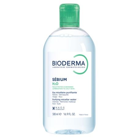 Solutie micelara ten mixt si gras H2O Sebium Bioderma (Gramaj: 100 ml, Concentratie: Solutie micelara)