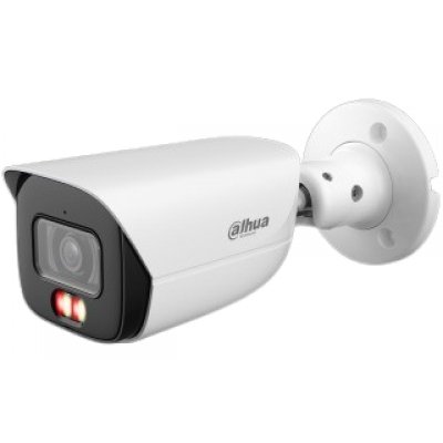 Camera IP Dahua IPC-HFW3649E-AS-IL-0360B, 6 MP, lentila 3.6mm, Smart Dual Light (IR/WL 30m), WizSense, SMD 4.0, microfon, slot card, PoE, IP67