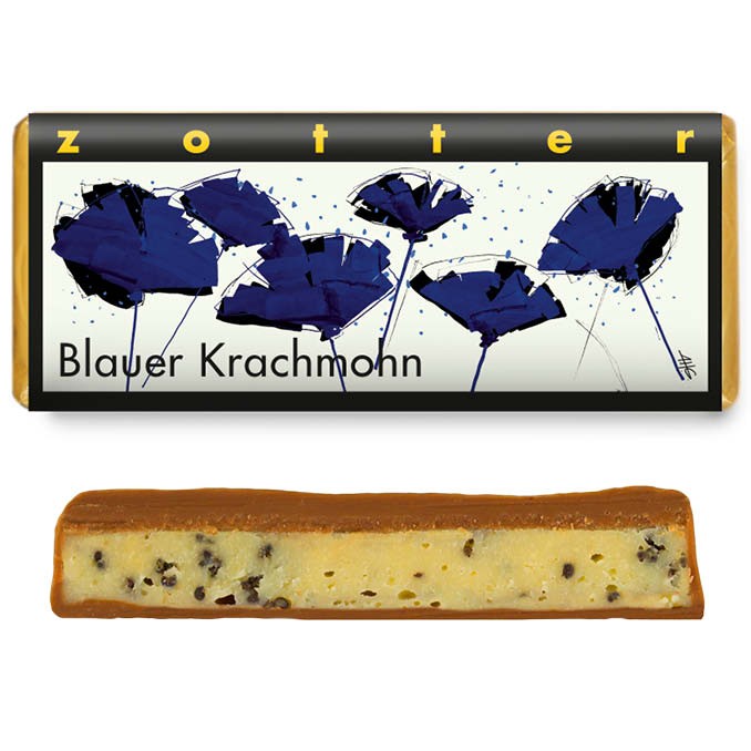 Bio + fair ciocolata cu lapte si mac, 70g Zotter
