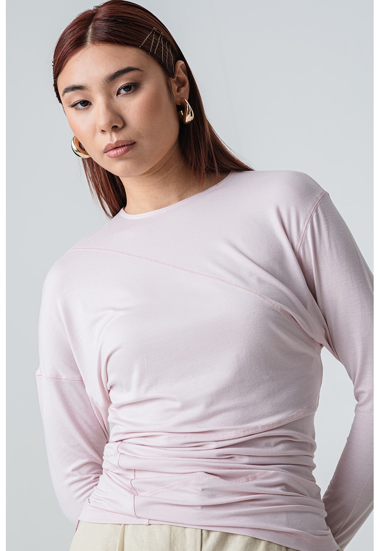 Oferte la Bluza cu volane Loira - Roz pastel