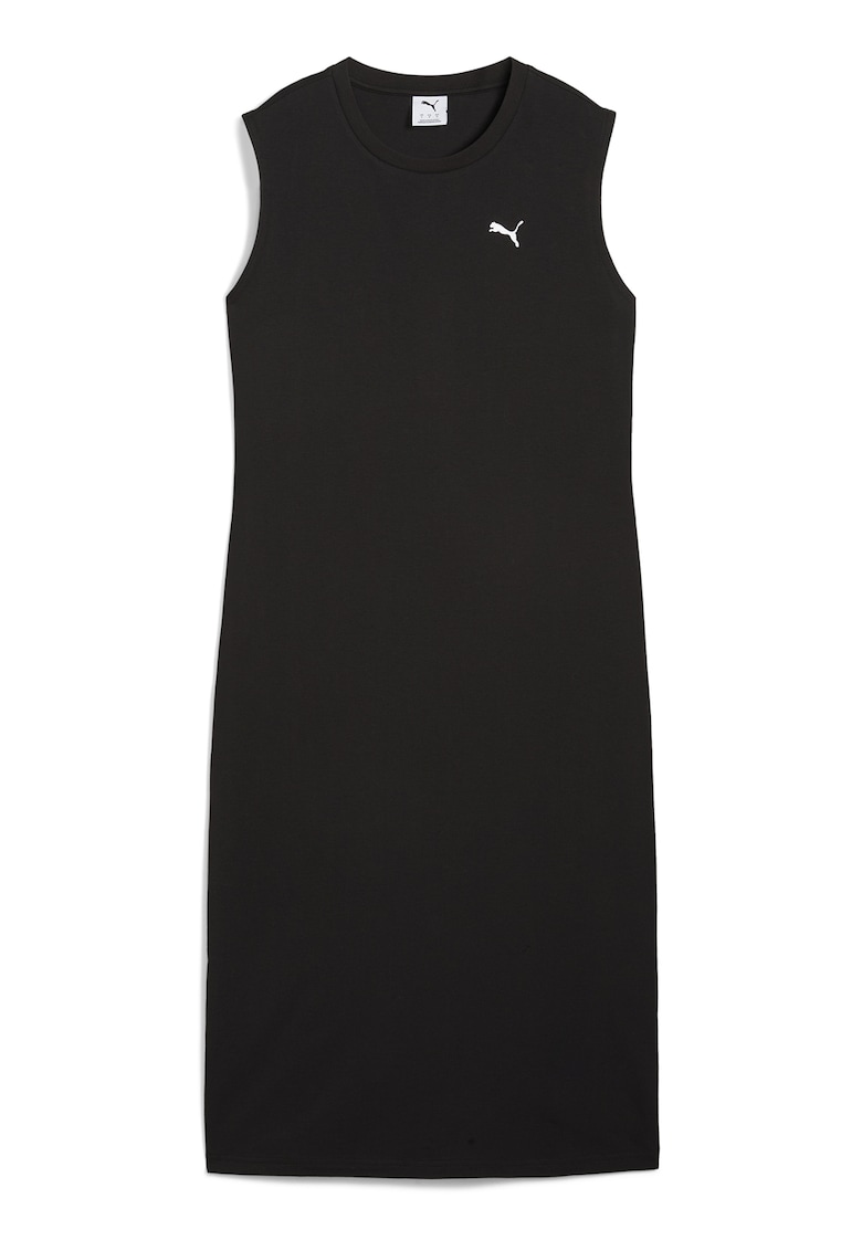 Oferte la Rochie fara maneci cu logo discret - Negru