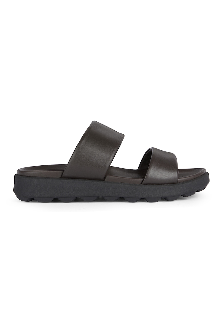 Oferte la Papuci de piele - Maro inchis