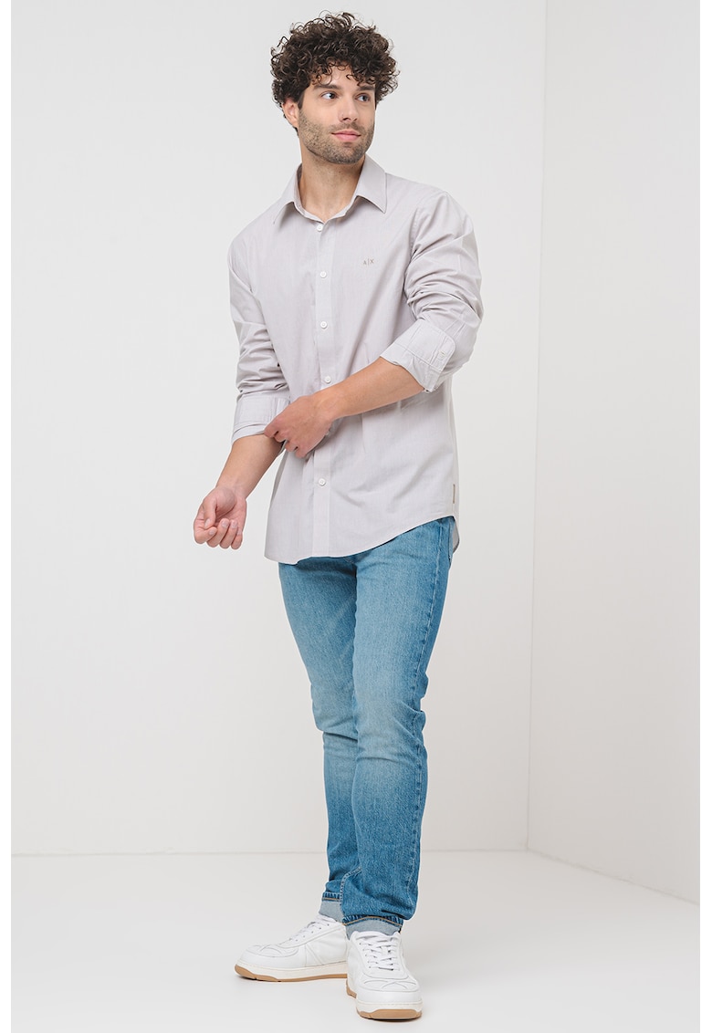 Oferte la Camasa cu logo - Gri deschis