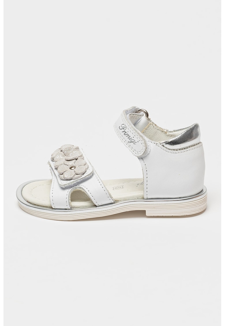 Oferte la Sandale din piele cu velcro - Alb optic