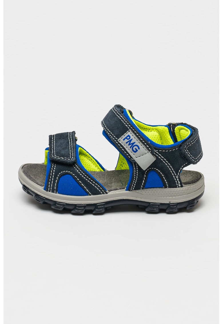 Oferte la Sandale din piele cu velcro - Albastru ultramarin