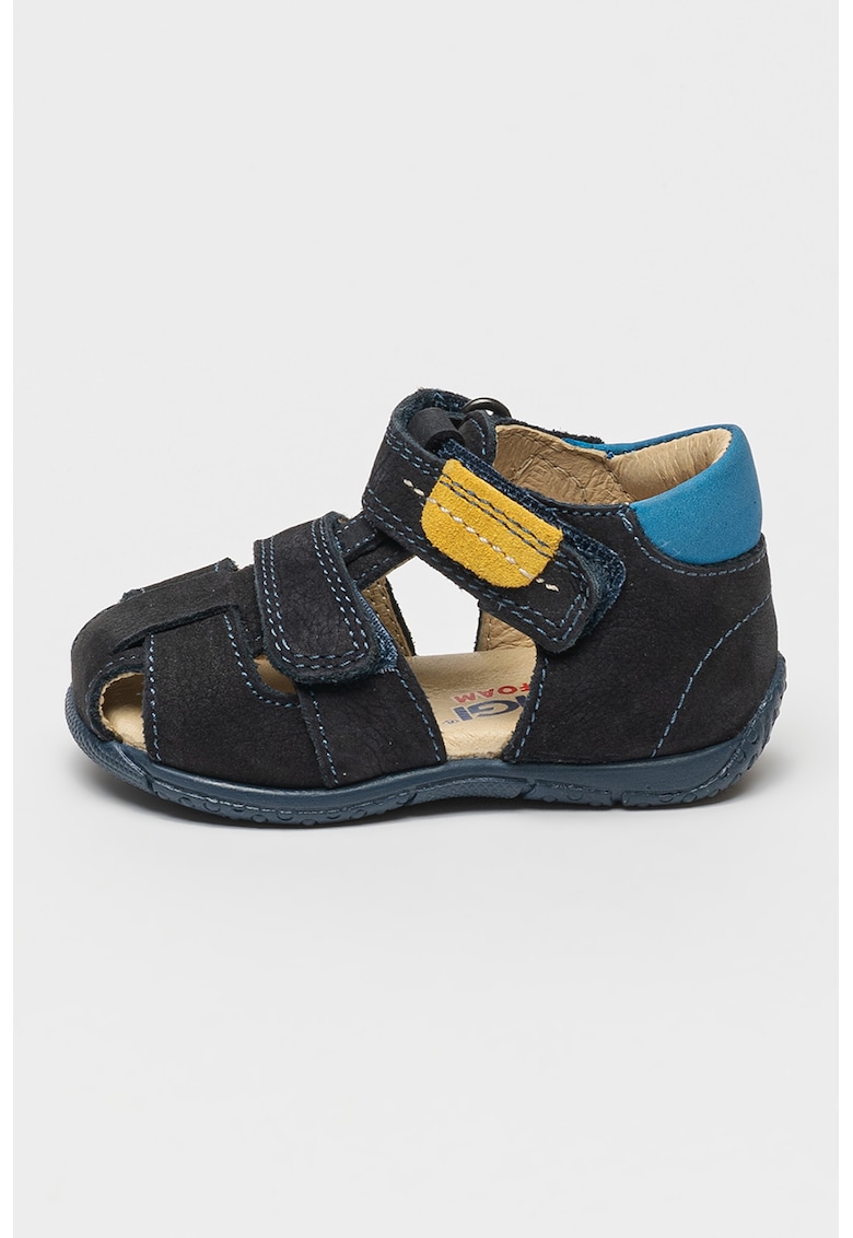 Oferte la Sandale fisherman din piele intoarsa - Albastru ultramarin/Albastru deschis