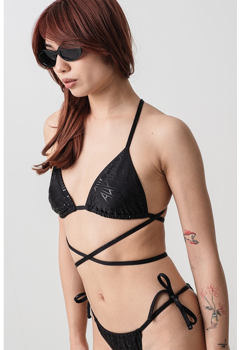 Oferte la Sutien cu model logo - Negru