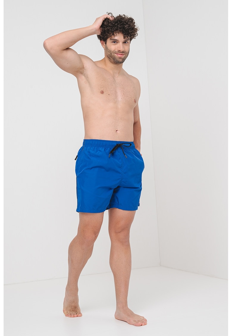 Oferte la Pantaloni scurti de baie cu talie ajustabila - Albastru royal