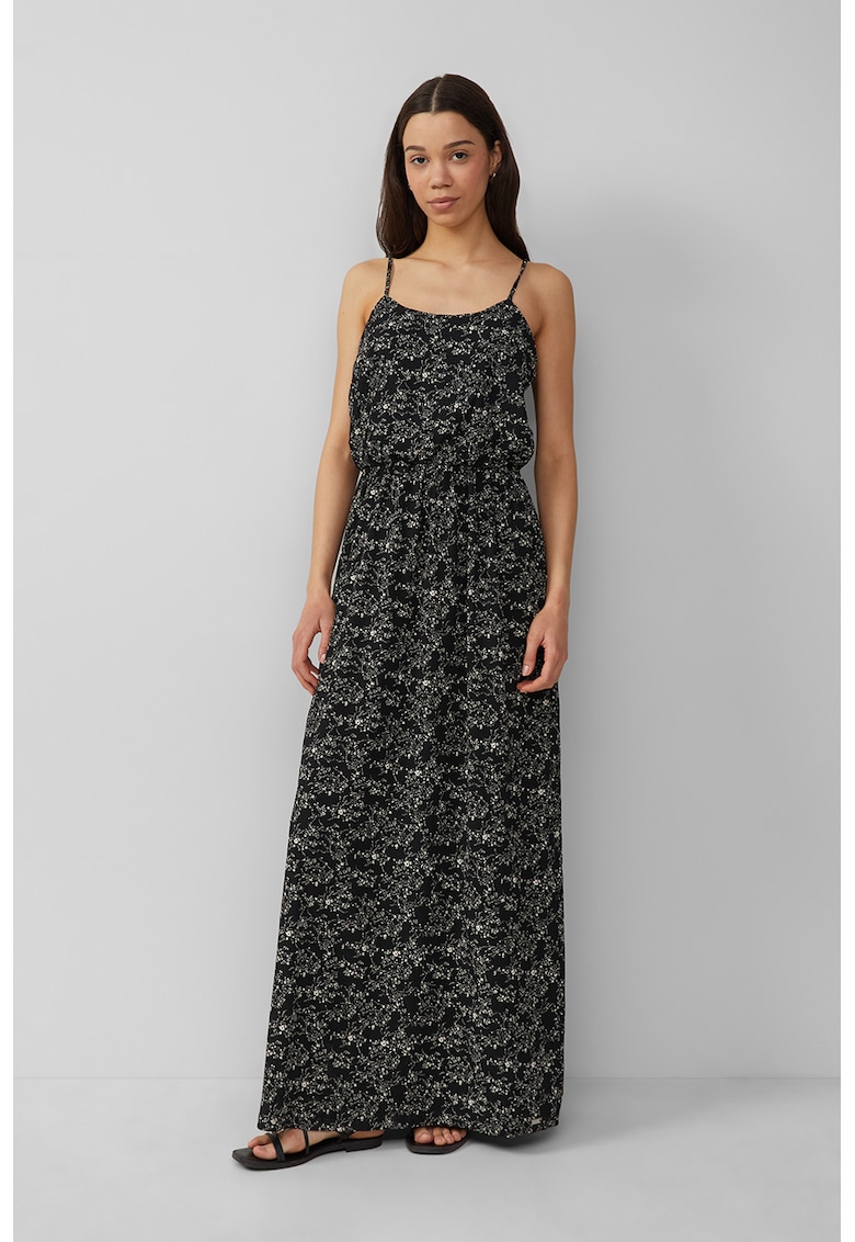 Oferte la Rochie maxi evazata - Alb/Albastru ultramarin