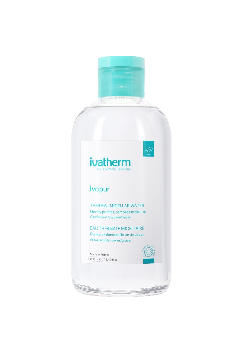 Apa micelara Ivapur  pentru demachiere - 250 ml - Gras/Mixt/Cu imperfectiuni