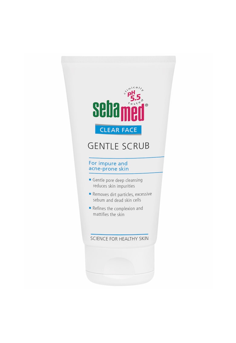 Scrub dermatologic delicat Clear Face  pentru ten acneic - 150 ml