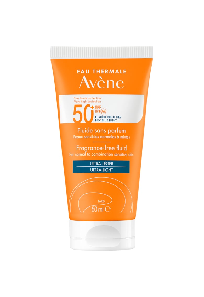 Fluid cu protectie solara  SPF 50+ TRIASORB - pentru piele normala si mixta - fara parfum - 50 ml