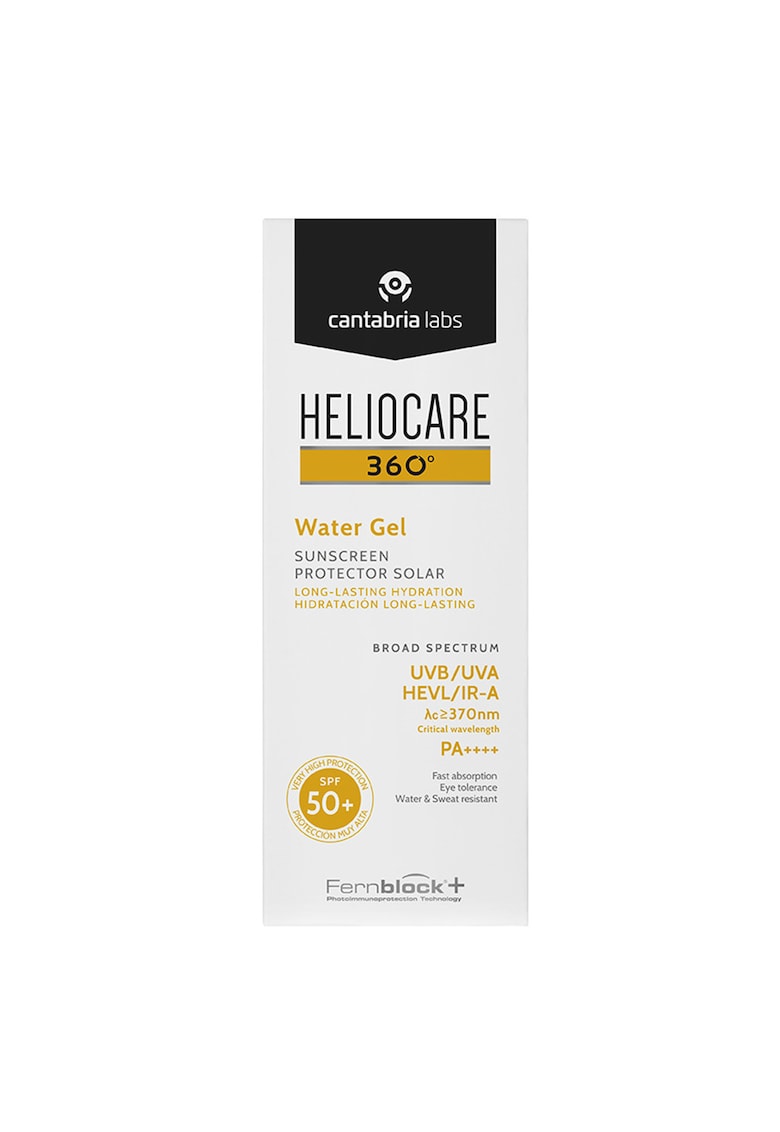 Gel protectie solara Cantabria Heliocare 360º Water Gel SPF50+ - rezistent la apa - 50 ml