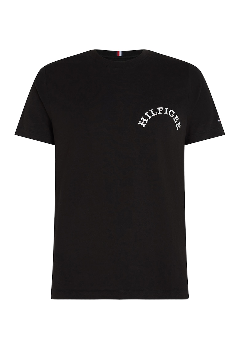 Tricou cu imprimeu pe partea din spate - Negru