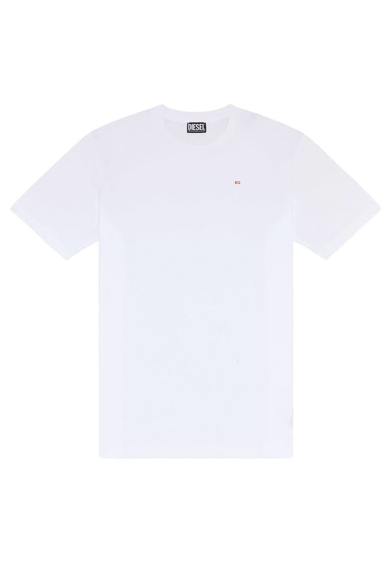Tricou cu decolteu la baza gatului Just - Alb