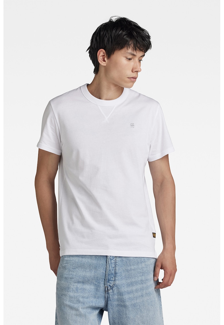 Tricou de bumbac organic Nifous - Alb optic