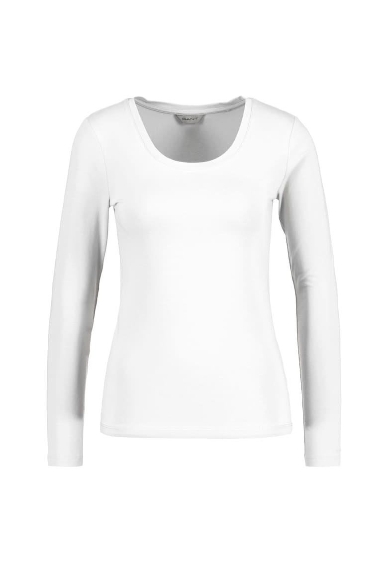 Bluza slim fit - Alb