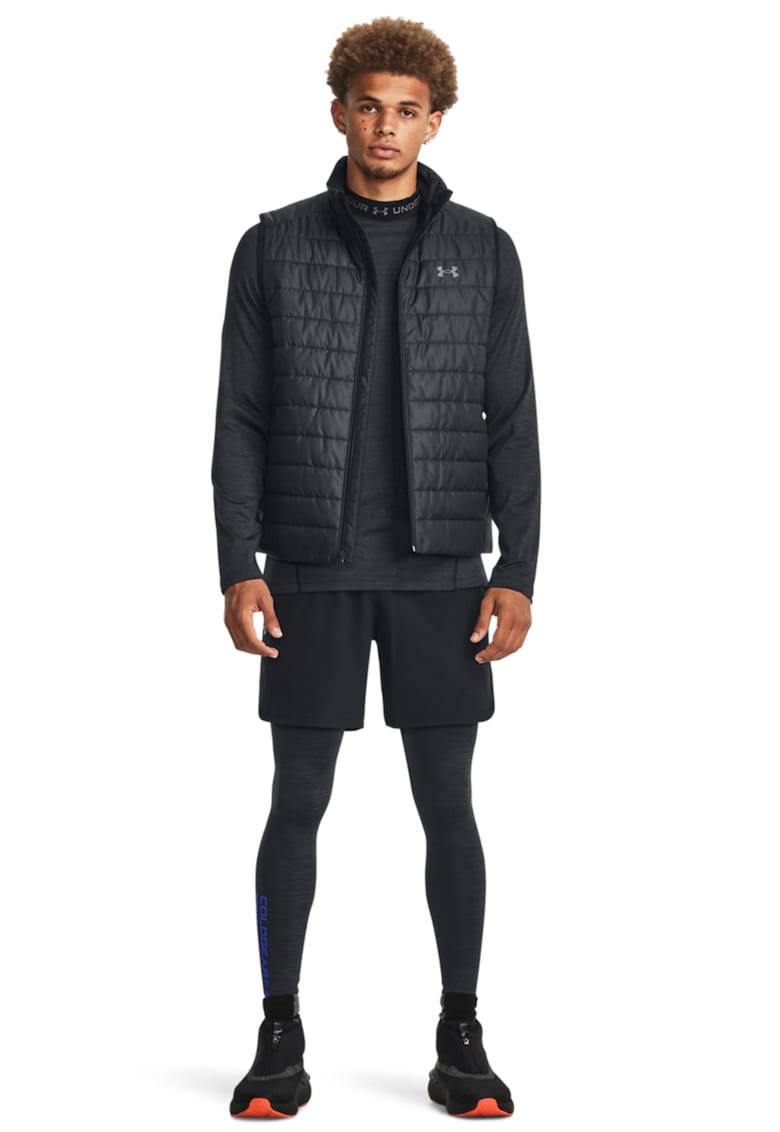Bluza cu maneci raglan - pentru antrenament ColdGear® - Negru/Gri