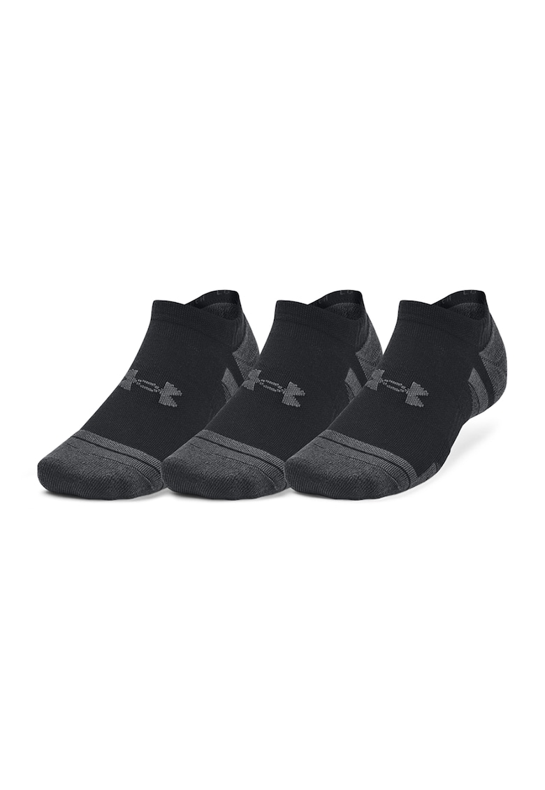 Set de sosete pana la glezna unisex pentru fitness - 3 perechi - Negru/Gri