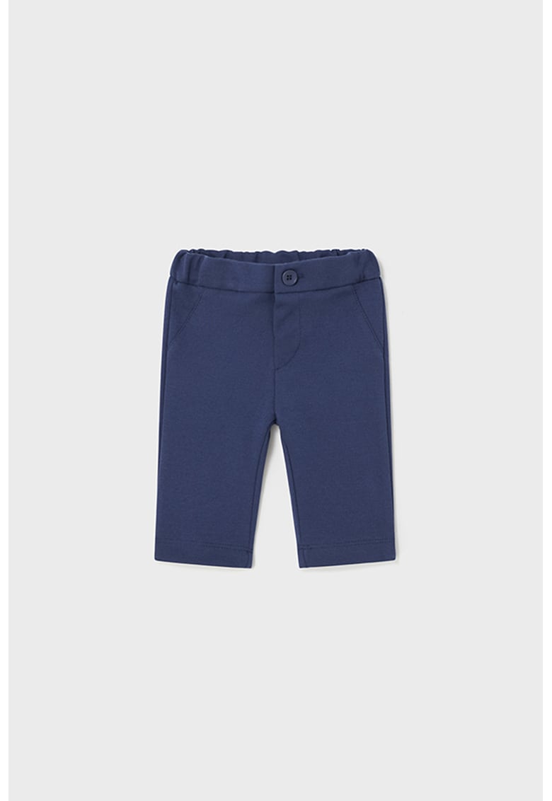 Pantaloni cu talie elastice - Bleumarin