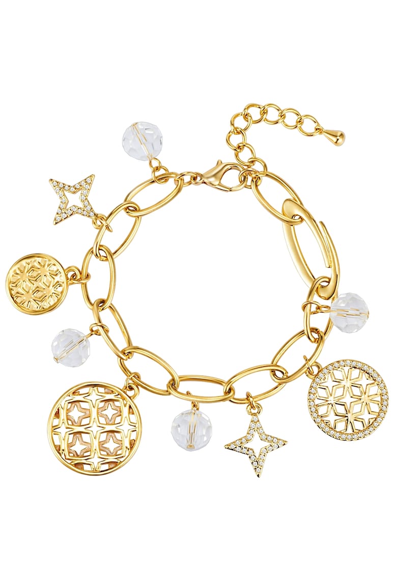 Bratara de aur de 14K filat cu talismane - Auriu
