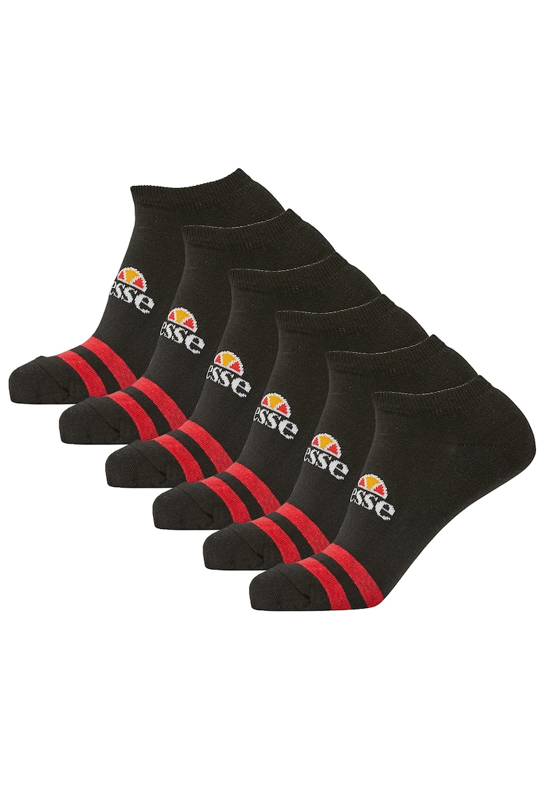 Set de sosete unisex pana la glezna - 6 perechi - Negru