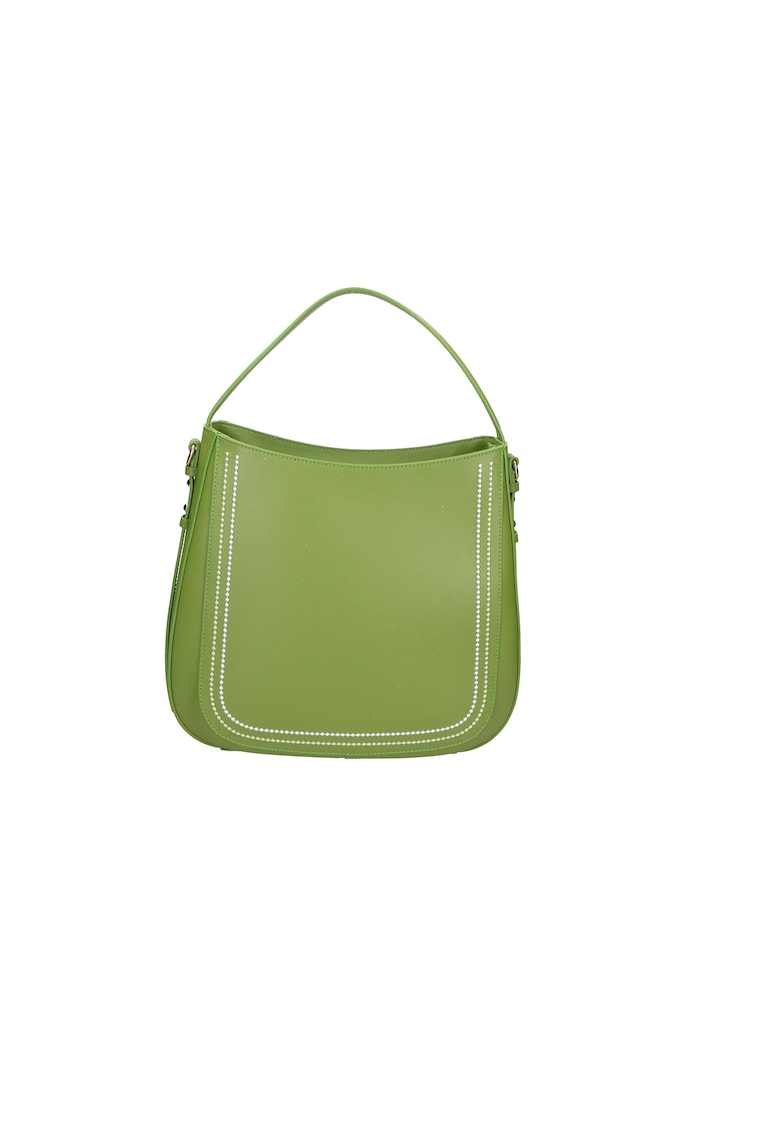 Geanta de piele cu bareta detasabila 24509 - Verde