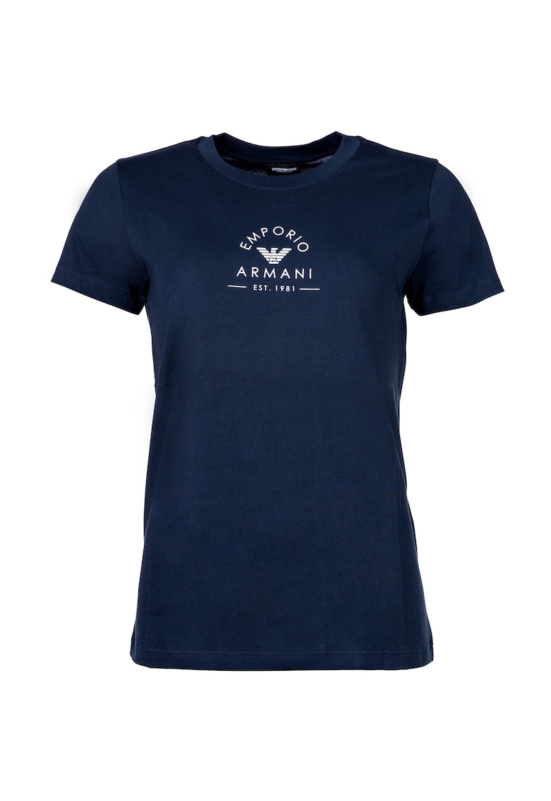 Tricou cu logo - Bleumarin
