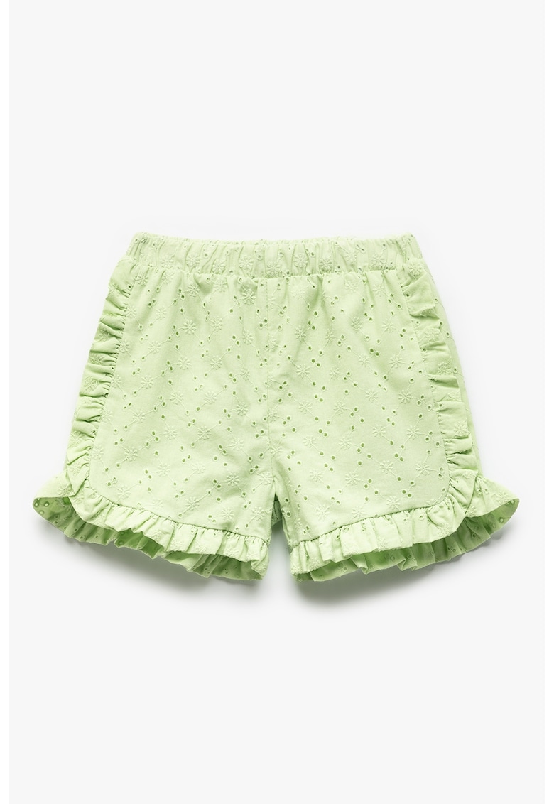 Oferte la Pantaloni scurti cu model uni - Verde fistic