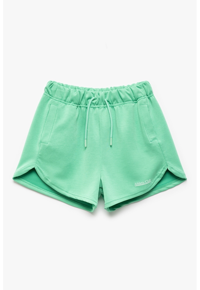 Oferte la Pantaloni scurti cu model uni si snururi de ajustare - Mint