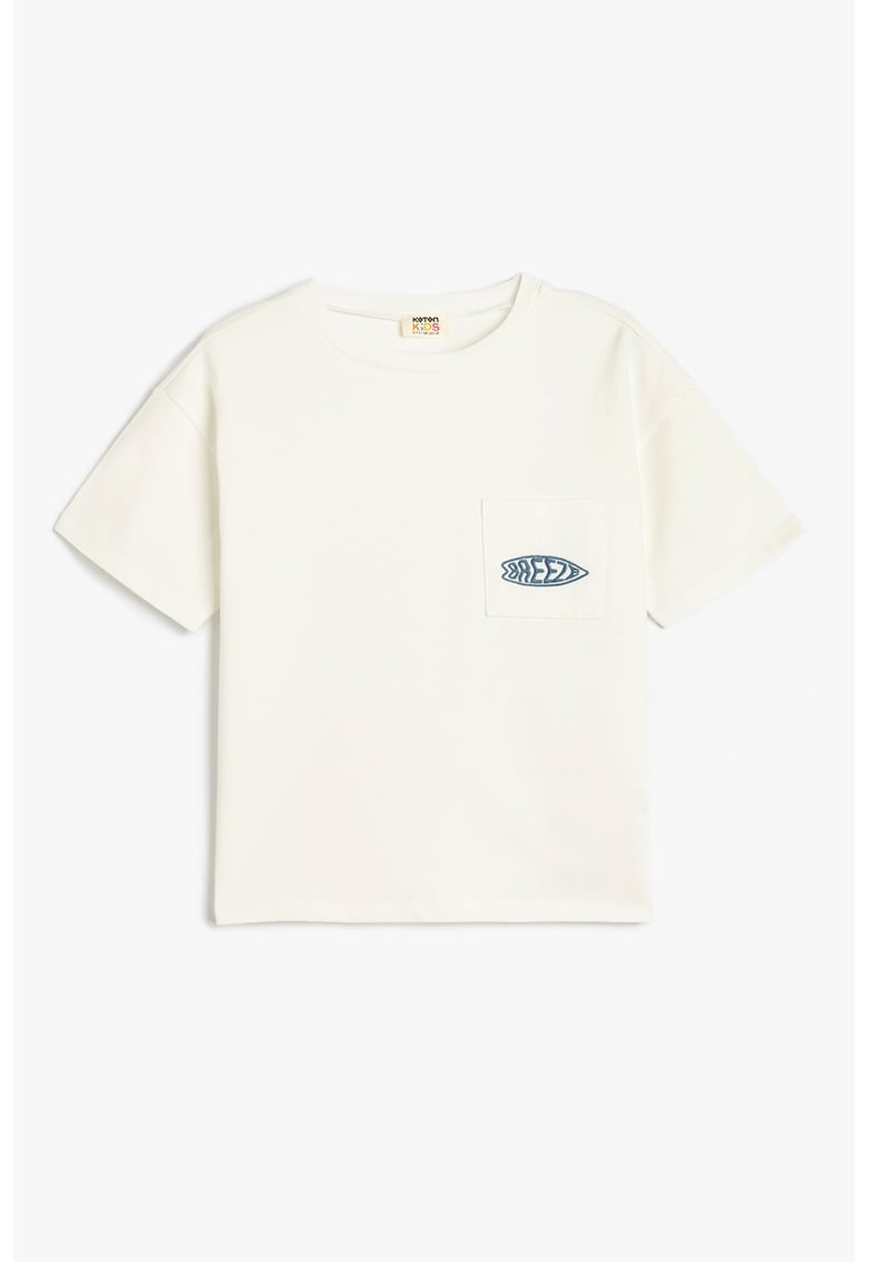 Oferte la Tricou supradimensionat din bumbac - Alb murdar