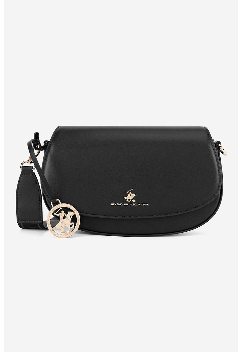Oferte la Geanta crossbody de piele ecologica - Negru
