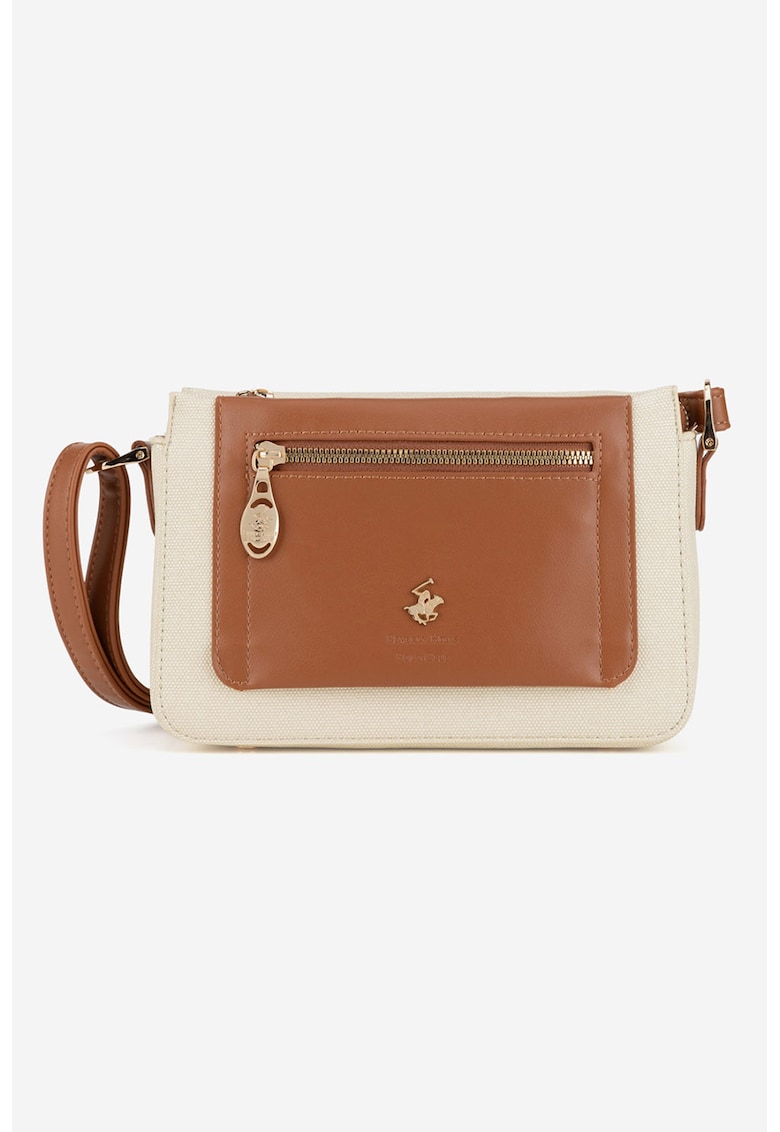 Oferte la Geanta crossbody cu logo - Caramel/Bej deschis