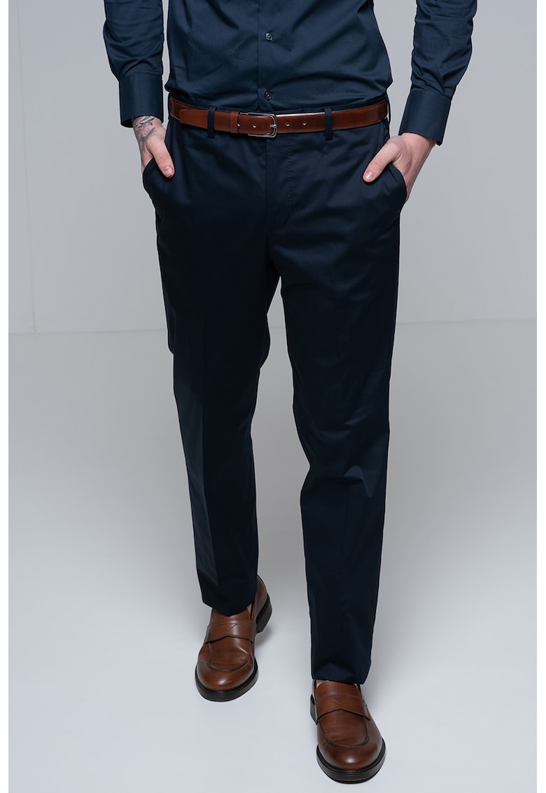 Oferte la Pantaloni chino cu buzunare oblice - Albastru ultramarin