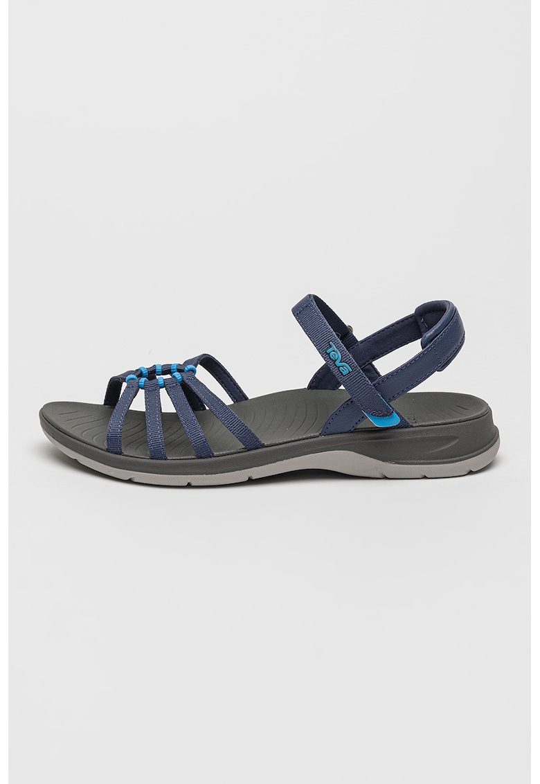 Oferte la Sandale uni cu velcro - Albastru pastel/Albastru inchis
