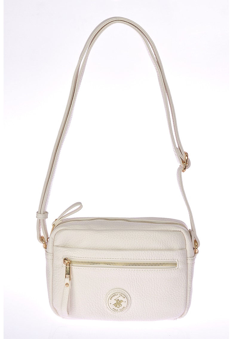 Oferte la Geanta crossbody de piele ecologica - Crem