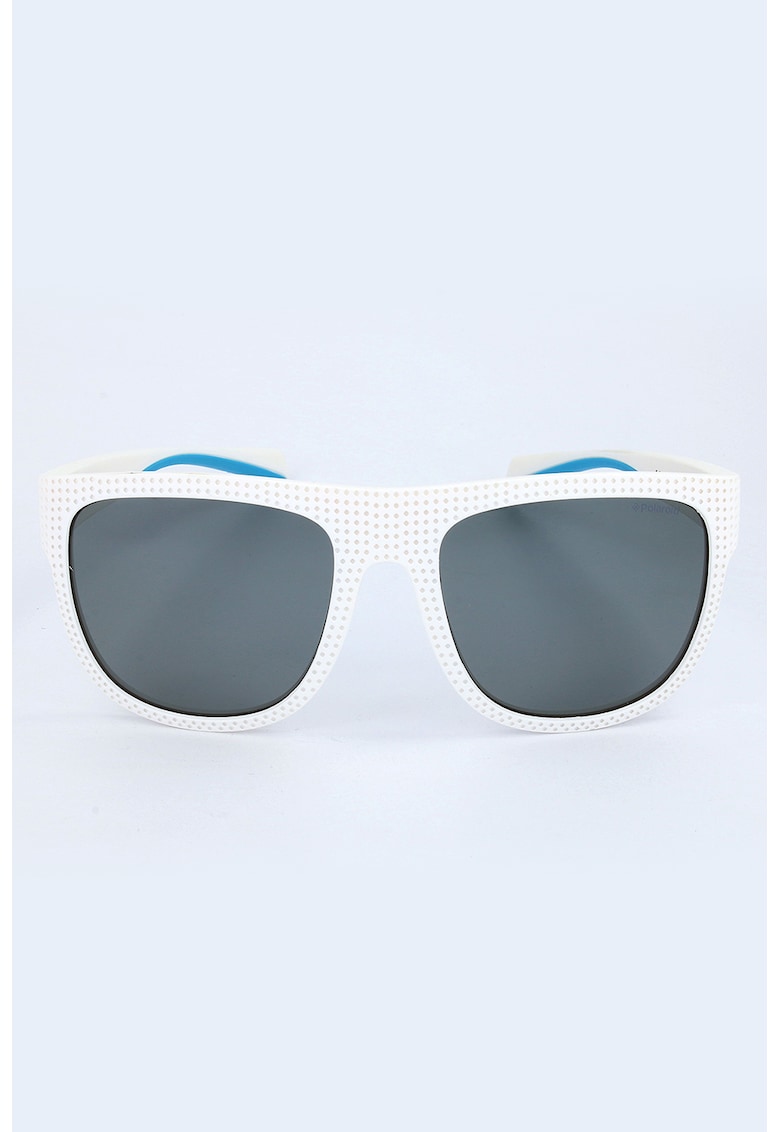 Oferte la Ochelari de soare patrati cu lentile polarizate - Alb optic