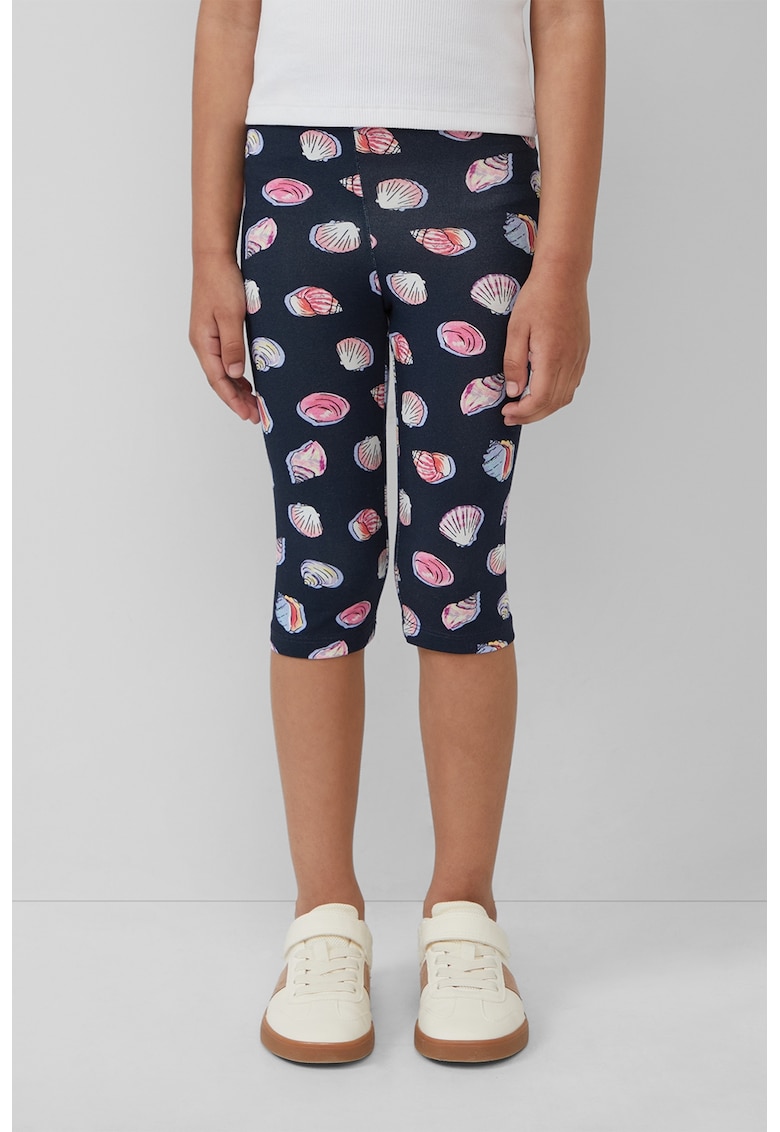 Oferte la Pantaloni din amestec de bumbac cu imprimeu - Roz pastel/Alb murdar/Bleumarin