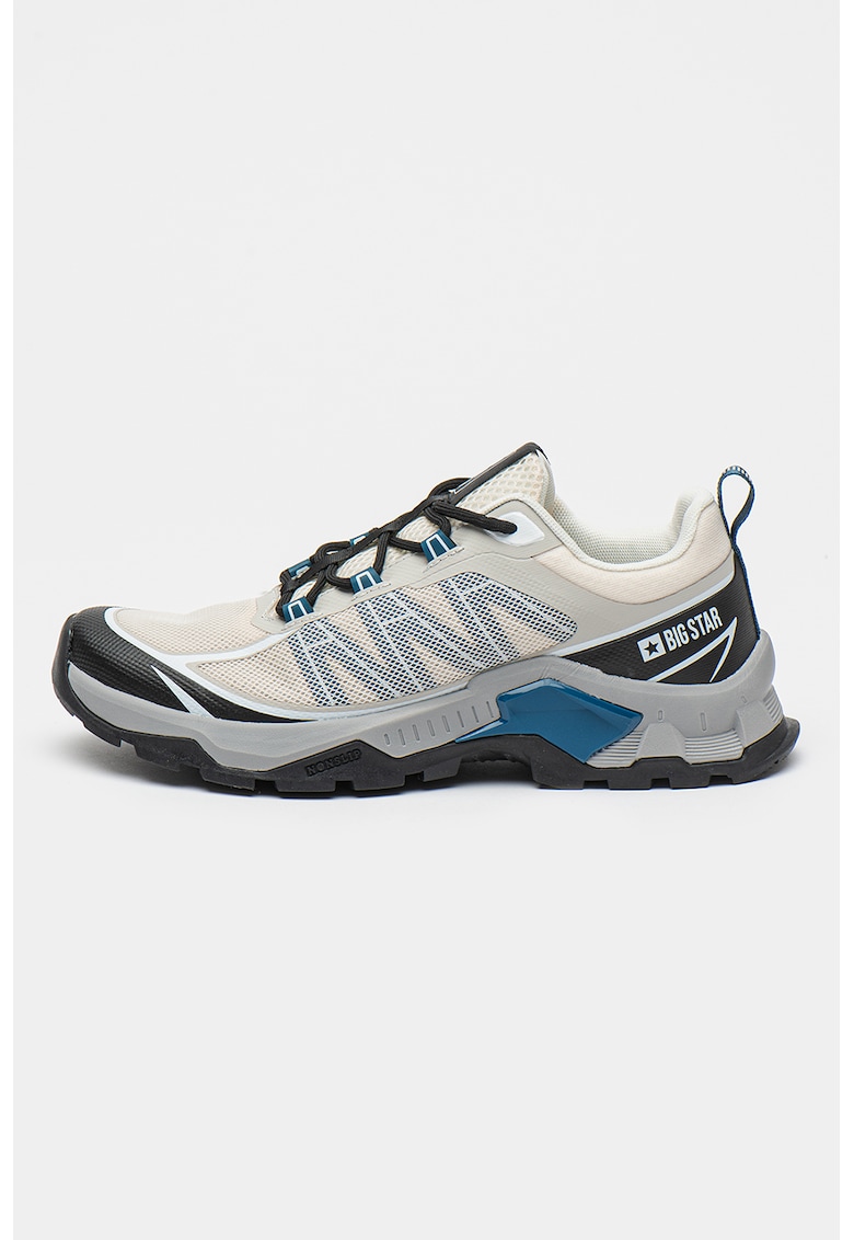 Oferte la Pantofi sport cu insertii de plasa - Negru/Gri/Bej deschis