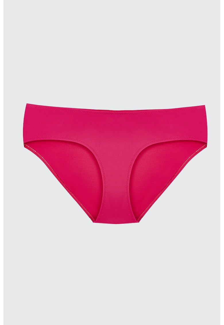 Oferte la Slip de baie cu model uni - Fucsia