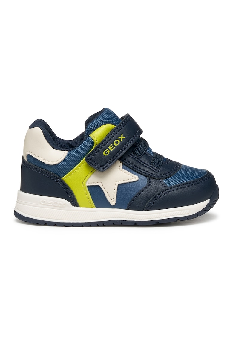 Oferte la Pantofi sport Rishon cu inchidere velcro - Verde lime/Bleumarin