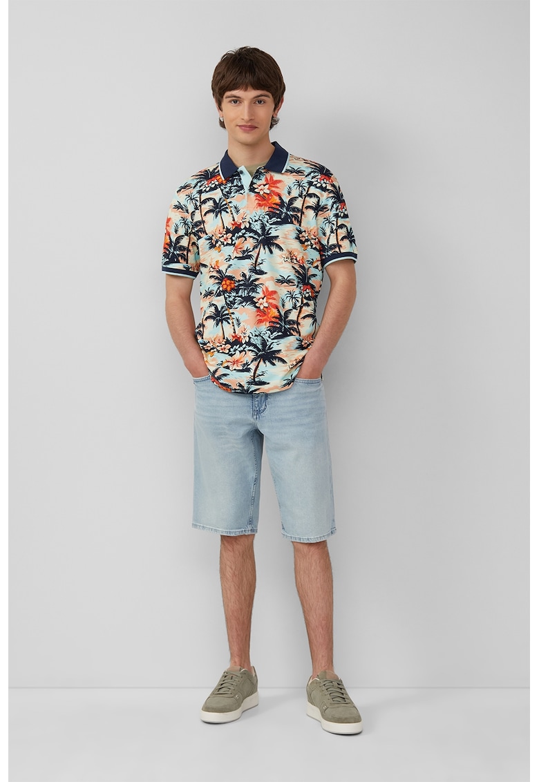 Oferte la Bermude de denim cu 5 buzunare - Albastru deschis