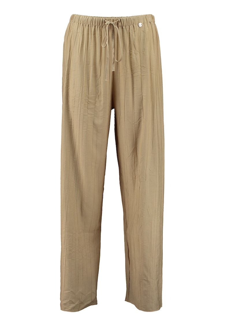 Oferte la Pantaloni relaxed-fit cu talie ajustabila - Bej inchis